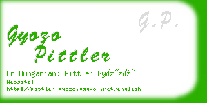 gyozo pittler business card